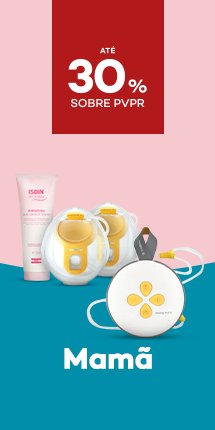 Produtos para Mamãs com destaque promocional de até 30% sobre preço de Venda ao Público Recomendado